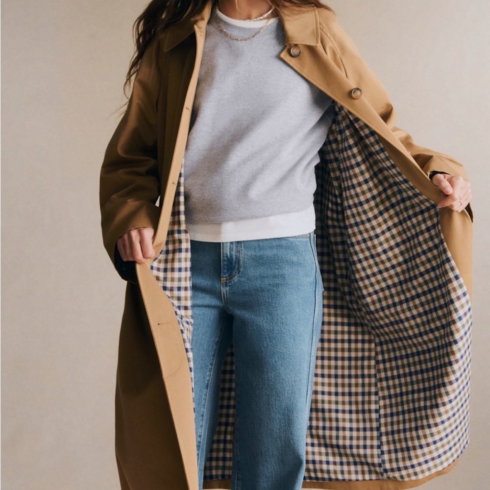 Sezane Clyde Camel Trench Coat